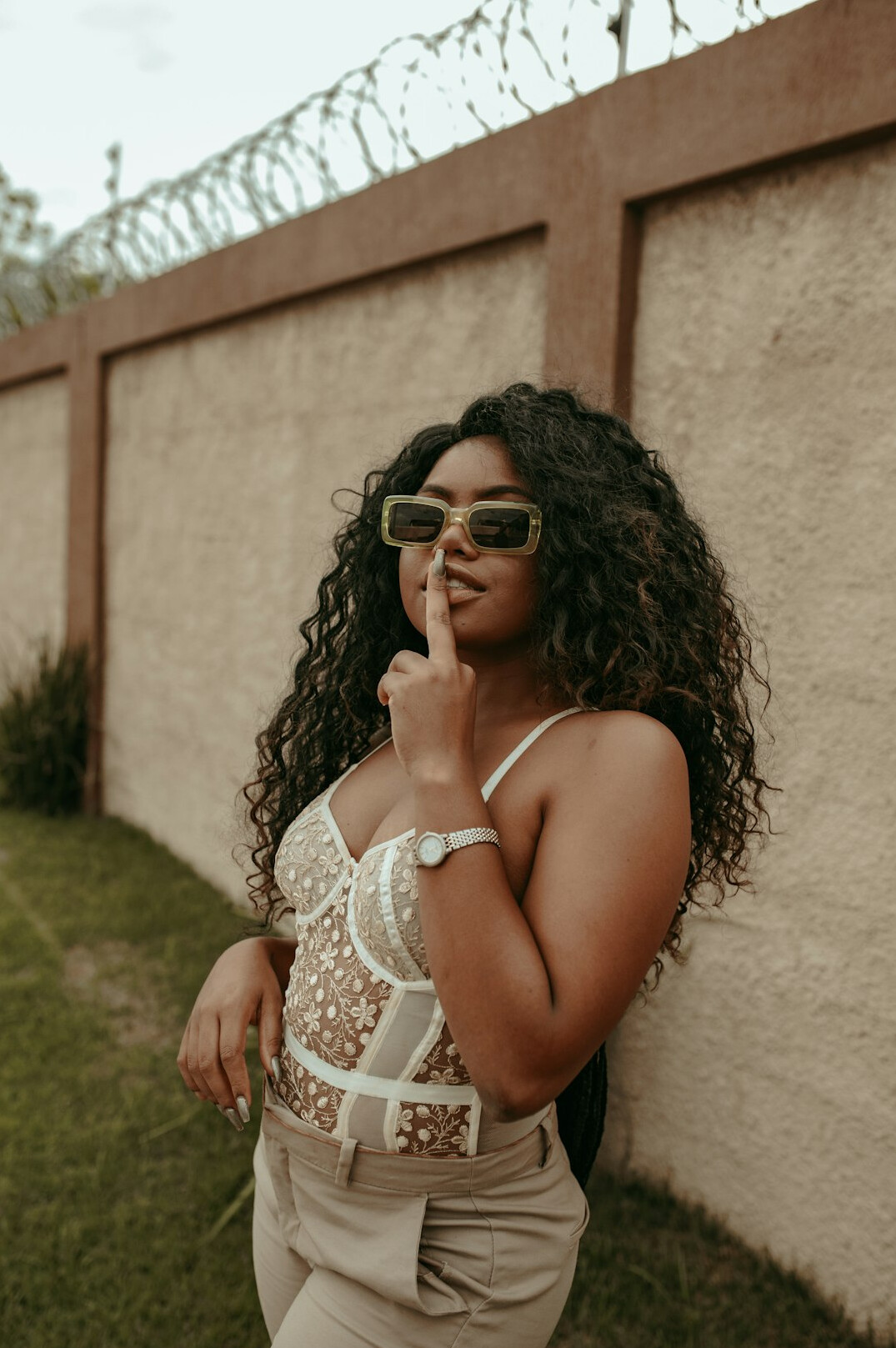 Brazilian woman editorial reviewer with glasses