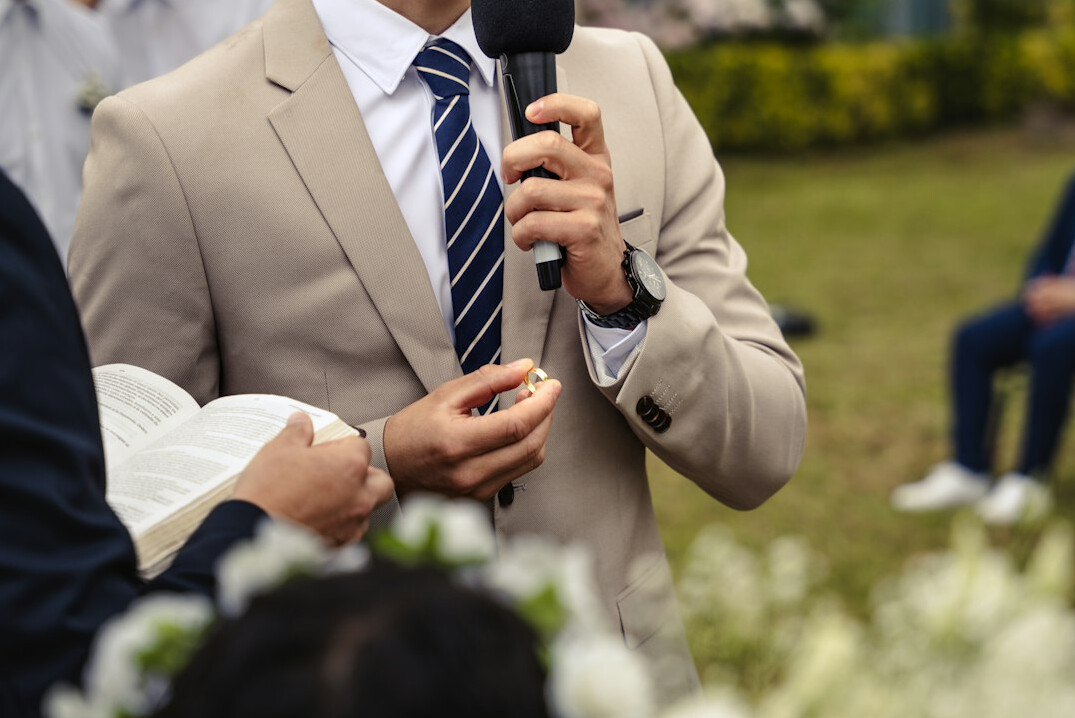 person speaking clearly to audience